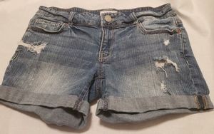 Aeropostale Junior Distressed Denim Jeans Shorts